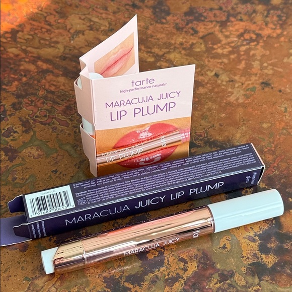 NEW Tarte Maracuja Juicy Lip Plump Rosy Copper Shimer Glass-Full & Primrose-Trvl - Picture 8 of 8